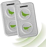 ISOTRONIC Deterrente per piccioni e Uccelli | Repellente Portatile a ultrasuoni con Interruttore ON-off | Alimentato a Batteria | per Giardino, Macchina, Garage e fienile (2)