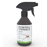RepellShield Spray Ragni - Repellente Ragni Spray - Efficace Prevenzione Anti Ragno - per Interni e Esterni - A Base di Olio di Menta Piperita - Alternativa Bio a Insetticida Ragni, 250 ml